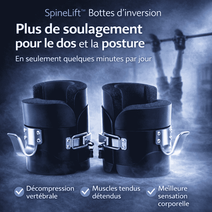 SpineLift™ Bottes d’inversion pour décompresser la colonne vertébrale et soulager le dos